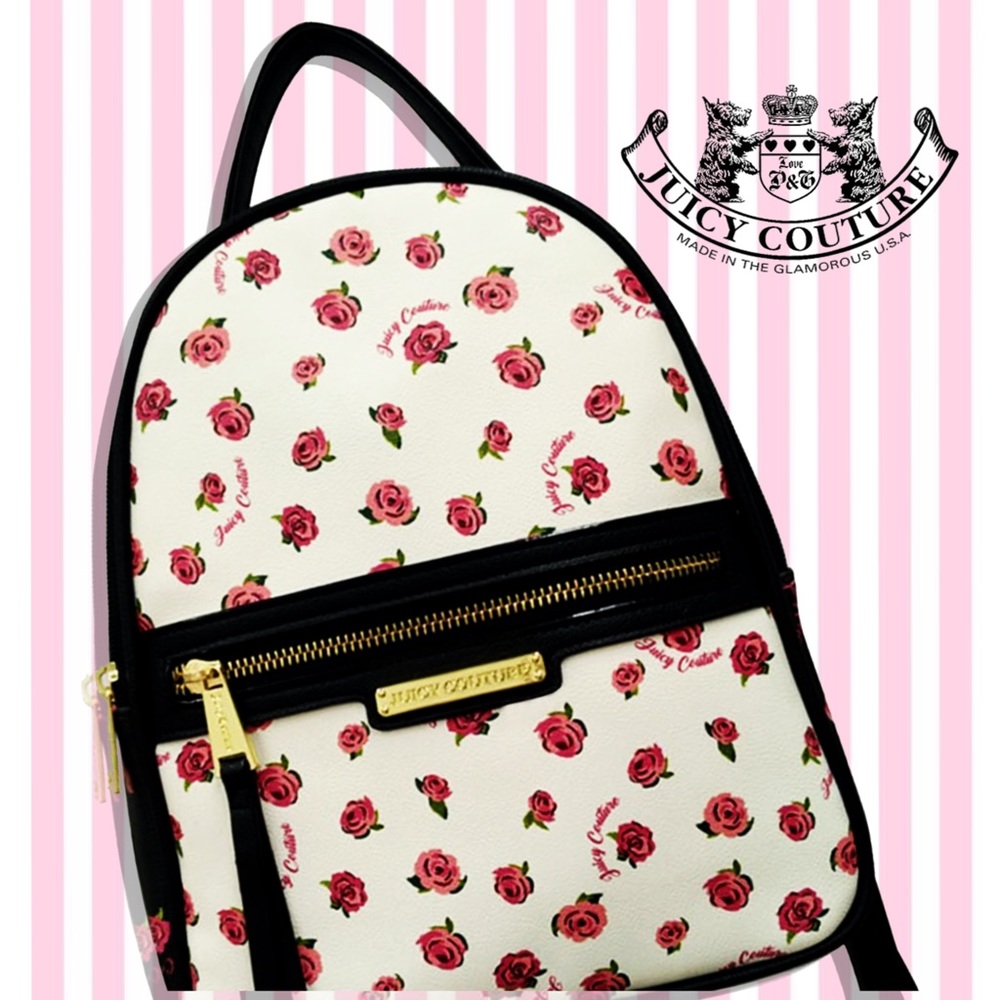 Juicy Couture Rose Backpack Purse